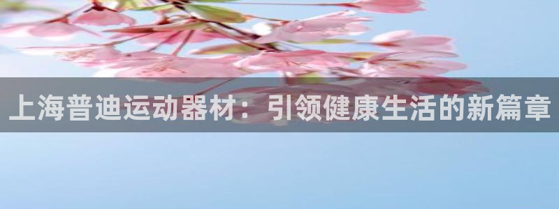 熊猫体育神州:上海普迪运动器材:引领健康生活的新篇章